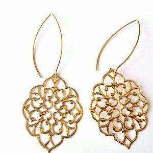 GOLD & SILVER BOHEMIAN DROP EARRINGS  Reserved
